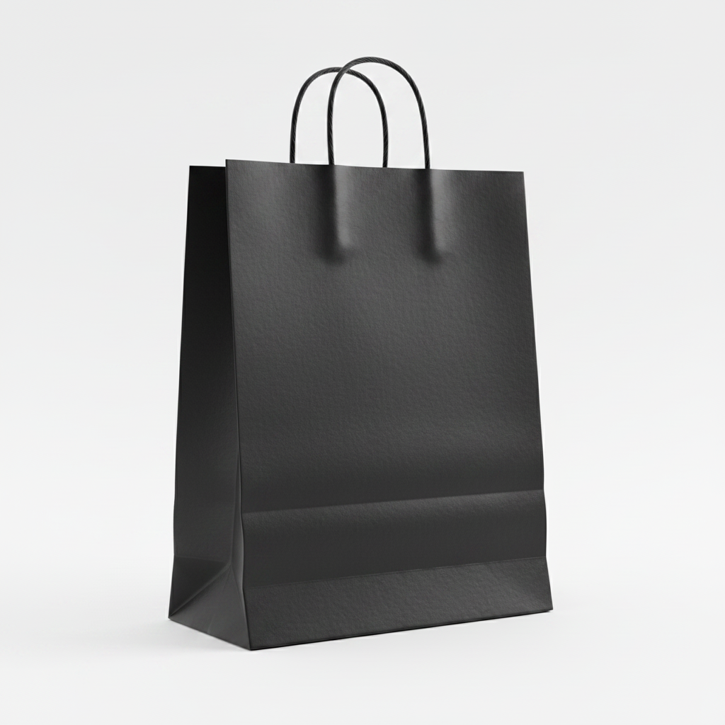 Large Black Paper Bag