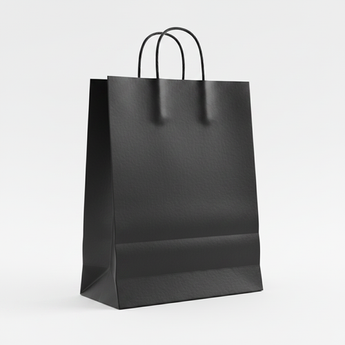 Large Black Paper Bag